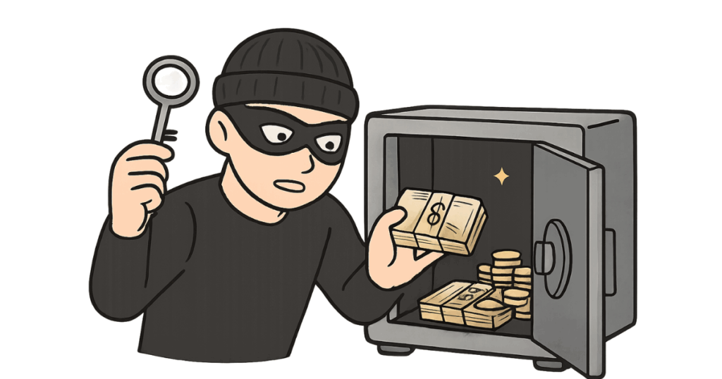 金庫の鍵の不正入手